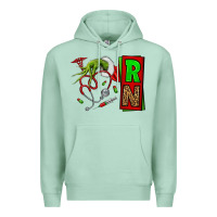 Seafoam Christmas Character  Nurse Premium Hoodie - NancyCooperArtShop