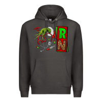 Smoke Christmas Character  Nurse Premium Hoodie - NancyCooperArtShop