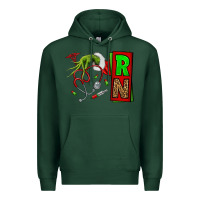 Sports Green Christmas Character  Nurse Premium Hoodie - NancyCooperArtShop