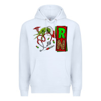 White Christmas Character  Nurse Premium Hoodie - NancyCooperArtShop