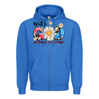 True Royal With God All Things Are Possible Zipper Hoodie - MaliasSmallBusiness