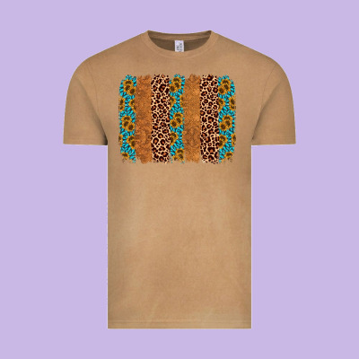 Leopard Gemstone Brushstroke Vintage Tee Designed By Adodesignshop