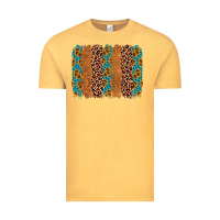 Vintage Mustard leopard gemstone brushstroke Vintage Tee - AdoDesignShop