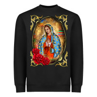 Black our lady of guadalupe frame Heavyweight Sweatshirt - BarkalooDesign