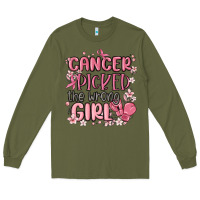 Army Green cancer picked the wrong girl malia Long Sleeve Tee - MaliasSmallBusiness
