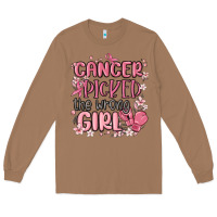 Toasted Coconut cancer picked the wrong girl malia Long Sleeve Tee - MaliasSmallBusiness