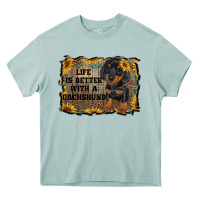 Arona life is better with a dachshund Heavy Core Tee - RanaPortraitStore