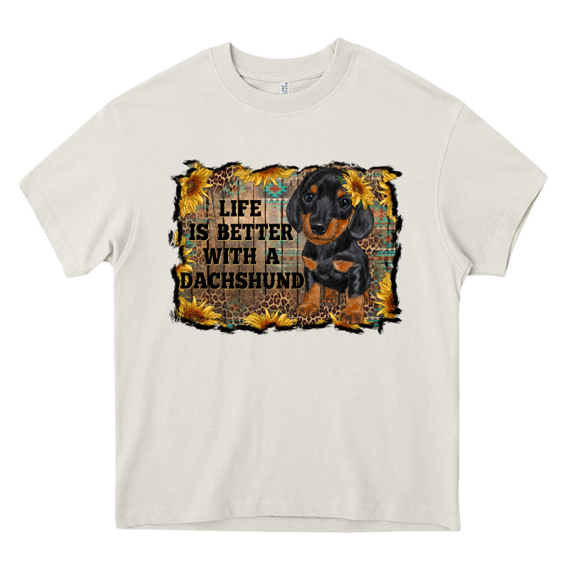 Life Is Better With A Dachshund Heavy Core Tee by RanaPortraitStore | Teevron