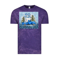Cloud Purple hello winter snowman truck Vintage Tee - AdoDesignShop