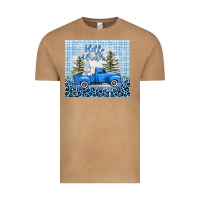 Hello Winter Snowman Truck Vintage Tee | Teevron