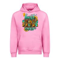 Fuchsia Pink Best Mom ever mother's day Urban Hoodie - HowdyJamesFarm