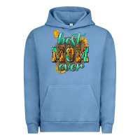 Pigment Pebble Blue Best Mom ever mother's day Urban Hoodie - HowdyJamesFarm