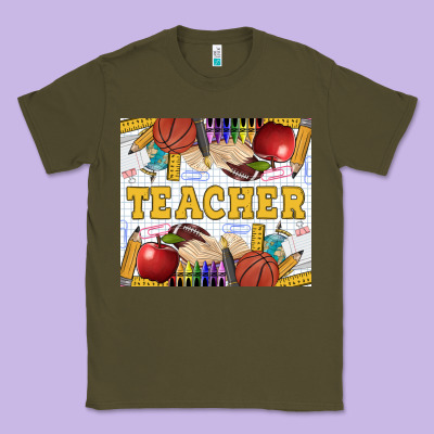 Teacher Equipment Classic Tee Designed By Lillyallendesigns