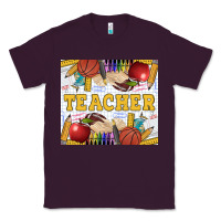Plum Teacher Equipment Classic Tee - LillyAllenDesigns