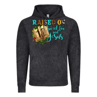 Vintage Black raised on sweet tea and jesus Vintage Hoodie - AdoDesignShop