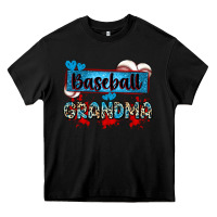 Black baseball grandma with leopard Heavy Core Tee - Zillion Design Studio