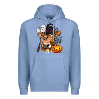 Colony Blue Boo Heifer Cow Halloween Premium Hoodie - texasbilliewilder
