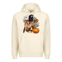 Sandshell Boo Heifer Cow Halloween Premium Hoodie - texasbilliewilder