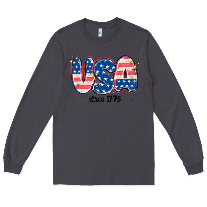 Usa Since 1776 Long Sleeve Tee by MaliasSmallBusiness | Teevron