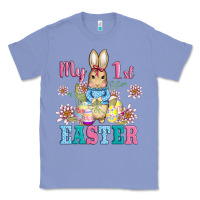 Colony Blue my first easter with baby bunny and eggs Classic Tee - AdoDesignShop