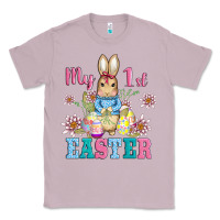 Lilac my first easter with baby bunny and eggs Classic Tee - AdoDesignShop