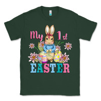 Sports Green my first easter with baby bunny and eggs Classic Tee - AdoDesignShop