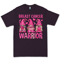 Plum Breast Cancer Warrior Gnomes Premium Tee - texasbilliewilder