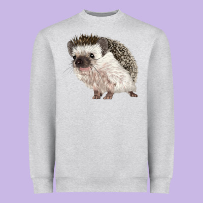 Hedgehog Illustrations Heavyweight Sweatshirt Designed By Lillyallendesigns