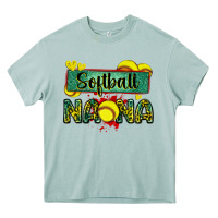Arona softball nana with leopard Heavy Core Tee - Zillion Design Studio