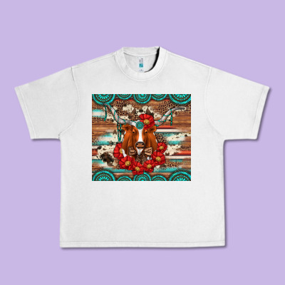 Longhorn With Gemstone Urban Heavy Tee Designed By Artiststas