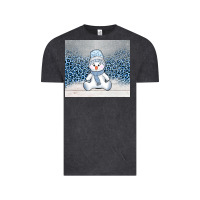 Vintage Black winter snowman Vintage Tee - AdoDesignShop