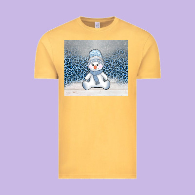 Winter Snowman Vintage Tee Designed By Adodesignshop