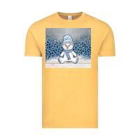 Vintage Mustard winter snowman Vintage Tee - AdoDesignShop