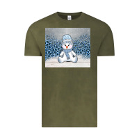 Vintage Olive winter snowman Vintage Tee - AdoDesignShop
