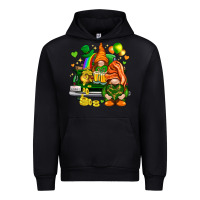 Black St. Patrick's Day gnomies with heart Urban Hoodie - HowdyJamesFarm