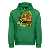 Emerald St. Patrick's Day gnomies with heart Urban Hoodie - HowdyJamesFarm
