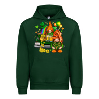 Forest Green St. Patrick's Day gnomies with heart Urban Hoodie - HowdyJamesFarm