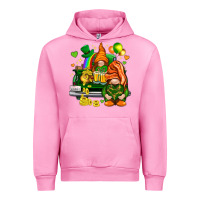 Fuchsia Pink St. Patrick's Day gnomies with heart Urban Hoodie - HowdyJamesFarm