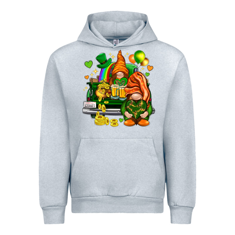 St. Patrick's Day Gnomies With Heart Urban Hoodie by HowdyJamesFarm | Teevron