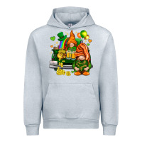 Heather Grey St. Patrick's Day gnomies with heart Urban Hoodie - HowdyJamesFarm