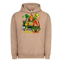 Pigment Burro St. Patrick's Day gnomies with heart Urban Hoodie - HowdyJamesFarm