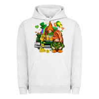 Pigment Lunar Rock St. Patrick's Day gnomies with heart Urban Hoodie - HowdyJamesFarm
