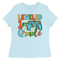 Baby Blue leveled 1 st grade Ladies Tee - JahusDesignShop