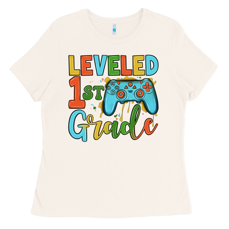 Leveled 1 St Grade Ladies Tee by JahusDesignShop | Teevron