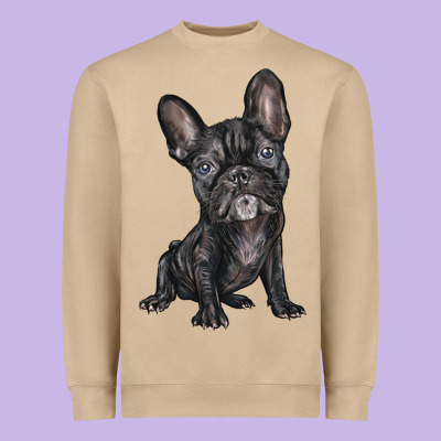 French Bulldog Heavyweight Sweatshirt Designed By Barkaloodesign