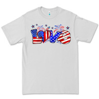 Dove Grey love 4th of july Premium Tee - Zillion Design Studio