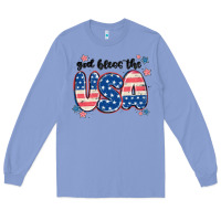 Colony Blue god bless america Long Sleeve Tee - MaliasSmallBusiness