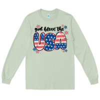 Matcha god bless america Long Sleeve Tee - MaliasSmallBusiness