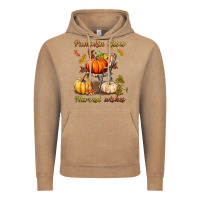 Vintage Coffee pumpkin kisses harvest wishes Vintage Hoodie - BundleAndBundleShop
