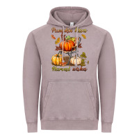 Vintage Zinc pumpkin kisses harvest wishes Vintage Hoodie - BundleAndBundleShop